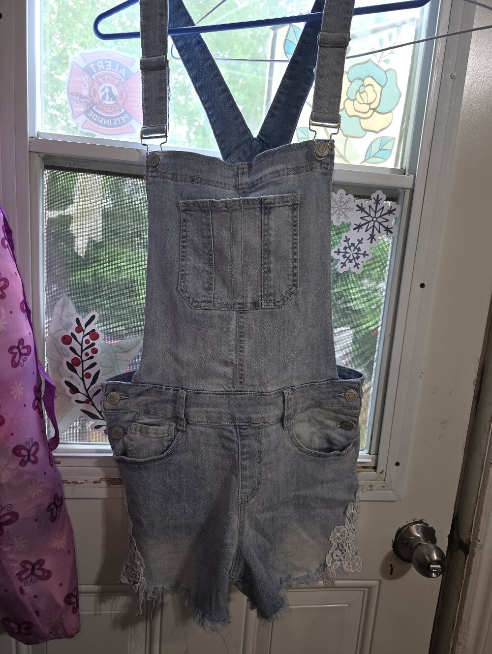 Ardene Light Blue Denim Overalls